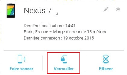 Connexion de l'appareil Android